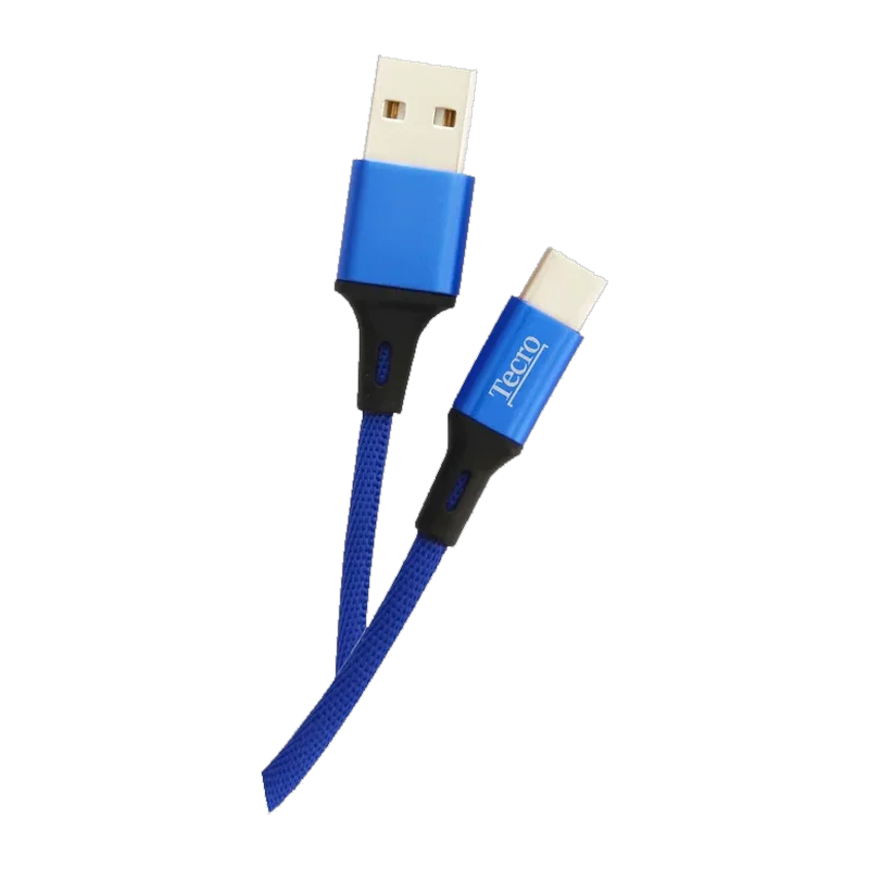 Type-C кабель Tecro TC-0100BE (1 м)